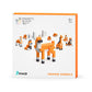 Pixio Magnetic Cubes - Orange Animals - Building Toys In Pixel Art Style - Animal Figures - Arts And Crafts Kids Toys - Building