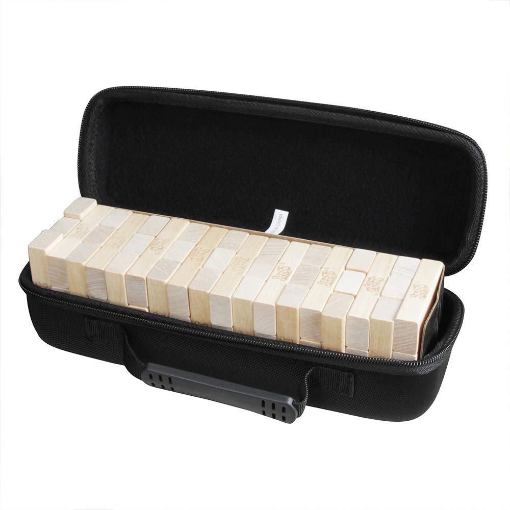 Adada Hard Travel Case for Jenga Classic Game - Black, EVA Material, Model AD0085