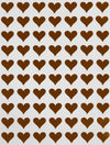 Royal Green Royal Green 1/2 Inch Colorful Heart Sticker Labels Sheets Diy Scrapbooking Stickers For Gifts, Stationery, Arts & Crafts 13Mm, 1750-Pack (Brown)