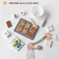 PairPear Wooden Toy Cookies and Baking Set,Kids 28 Pieces Play Food Toy Kitchen Playset,Pretend Play Kitchen Accessories Gift fo