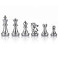 Quadpro Chess Pieces Only, Magnetic Plastic Chessman Set For Replacement Of Missing Pieces, Include Storage Bag (1.96” King - Small- Gold & Silver)