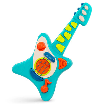 Battat- Toy Guitar For Toddlers, Kids, Children – Play Guitar With Songbook – Acoustic, Electric, And Song Modes- Lil' Rocker'S Guitar – 2 Years +