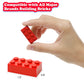 Unirolic Classic Building Bricks, 200 Piece 2X4 Building Blocks Stem Creative Building Toys Compatible With All Major Brands, Moc Building Bricks Diy Play Set For Kids Age 6+ (Red)