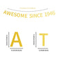 Awesome Since 1946 Banner Pre-Strung Happy 78Th Birthday Banner Gold Glittery 78 Seventy Eight Years Old Birthday Party Decorati