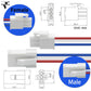 Zjwzjh 4 Pairs 3-Pin Servo Extension Cables Fl4.14Mm, Male To Female, 3 Circuit Wire Connector, Cord Wire Cable Suitable For Car