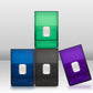 Sooez 4 Pack Deck Card Box for MTG - Plastic Storage Case with Dice Holder, Black and Red, Green, Purple