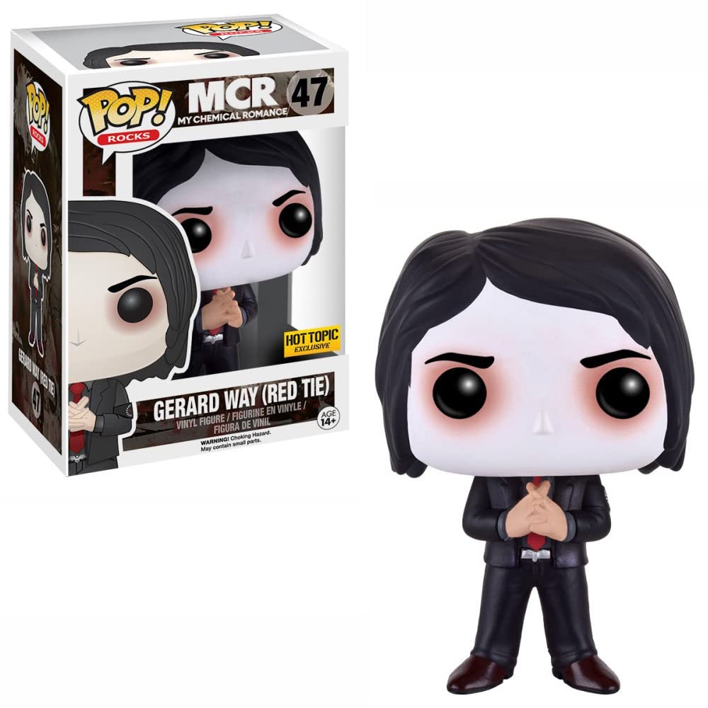 Funko Pop! Rocks My Chemical Romance Gerard Way Figure #47 Exclusive, Vinyl, Red, Model 0849803099282