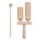 Excluzo Percussion Wood Block 2 Tone Wooden Percussion Musical Instrument Children Musical Toys With MalletBuzhi