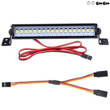 AIMROCK RC Car Light Bar Roof Lamp Kit w/20 LEDs for 1/10 Slash Stampede Rustler TRX-4 Senton Granite SCX10 RC4WD D90 (80mm)