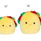 Squishmallows Large 16 Tex The Taco Plush - Official Kellytoy - Soft and Squishy Food Stuffed Animal Toy - Gift for Kids