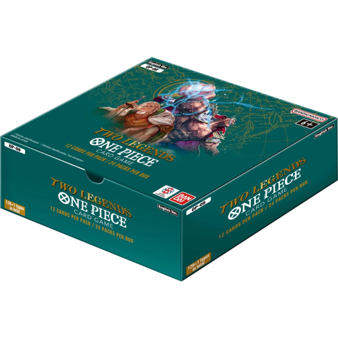 Bandai | One Piece Booster Display - Two Legends (Op-08) | Trading Card Game Display | Ages 6+ | 2 Players | 20-30 Minutes Playi