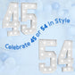Marquee Numbers Large 54Th-Birthday Decorations: 4Ft Light Up Number Party Decor 54 Year Old Women And Men 45Th Birthday Decorat