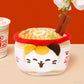 Anirollz x Nissin Cup Noodles Bowl Calico Kittiroll Outfitz Plush - Adorable Collectible Plush Toy in Ramen Cup Costume