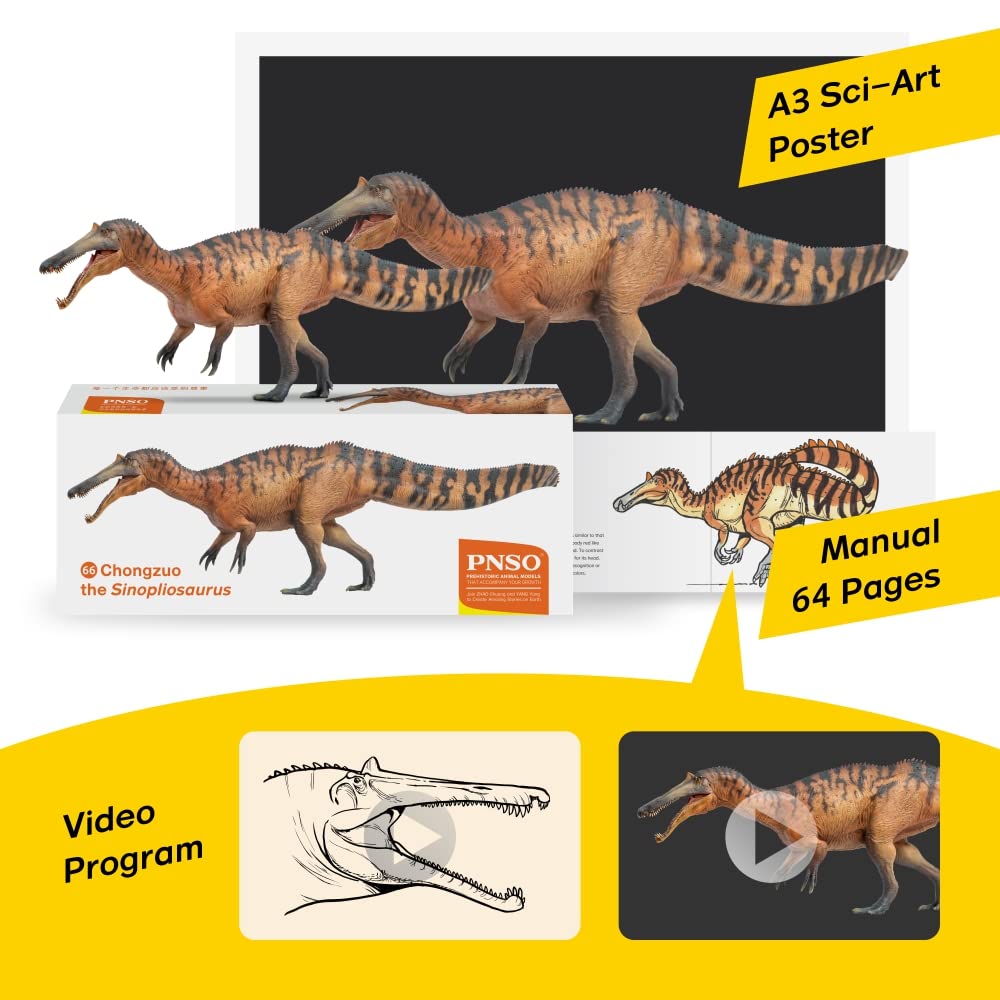 Pnso Prehistoric Dinosaur Models (66 Chongzuo The Sinopliosaurus)