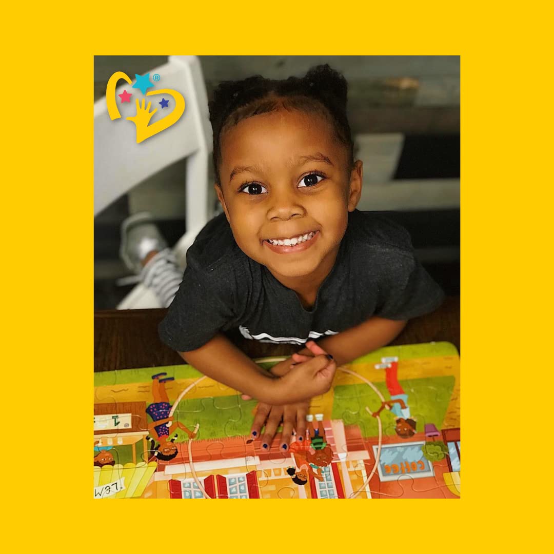 Upbounders- Fun Outside 48 Piece Floor Puzzle, Multicultural Beginner Jigsaw Puzzle With African American Children Boys Girls At Play, Ages 4+