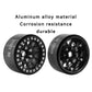 HYBDX Rc 1.9 Inch Aluminum Alloy Beadlock Wheel Rim Hub 4pcs Suit for 1:10 RC Crawler Axial SCX10 SCX10 II TRX4 RC4WD D90. (Blac