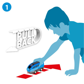 Brio World - 36019 Pull Back Train | Toy Train For Kids Aged 3 Years Up