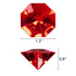 Jollylife 36Pcs Acrylic Diamond Gems Jewels Pirate Treasure Chest Hunt Party Favors 25 Carat Diving Gem Pool Toys