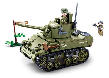 Sluban M38-B0856 Wwii-M5 Light Tank
