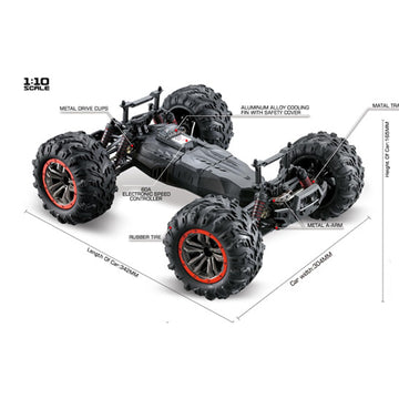 fyfracing RC Car Parts Compatible with Laegendary Legend 1:10 Scale Truck (Front Rear arms Set)