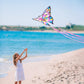 Simxkai Butterfly Kite For Kids & Adults, Easy To Fly Big Kite For Beginners Pink