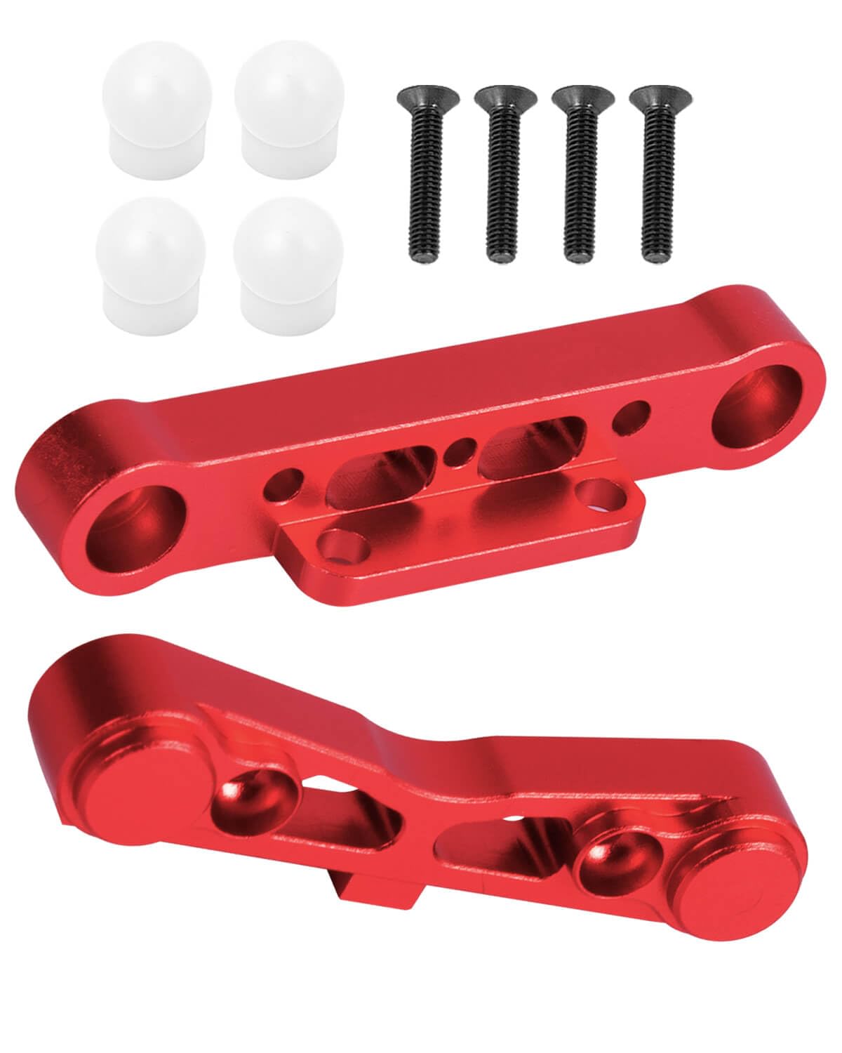 ARRCat Aluminum Rear Lower Arm Suspension Mount Set Upgrades Part for Arrma 6S 1/8 Typhon Kraton Notorious 6S,Felony Infraction 