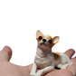 Talklek 1Pcs 2 Inches Mini Resin Chihuahua Figurine Gifts, Mini Dog Memorial Gifts, Dog Figurines, Car Decor, Collectible Chihua