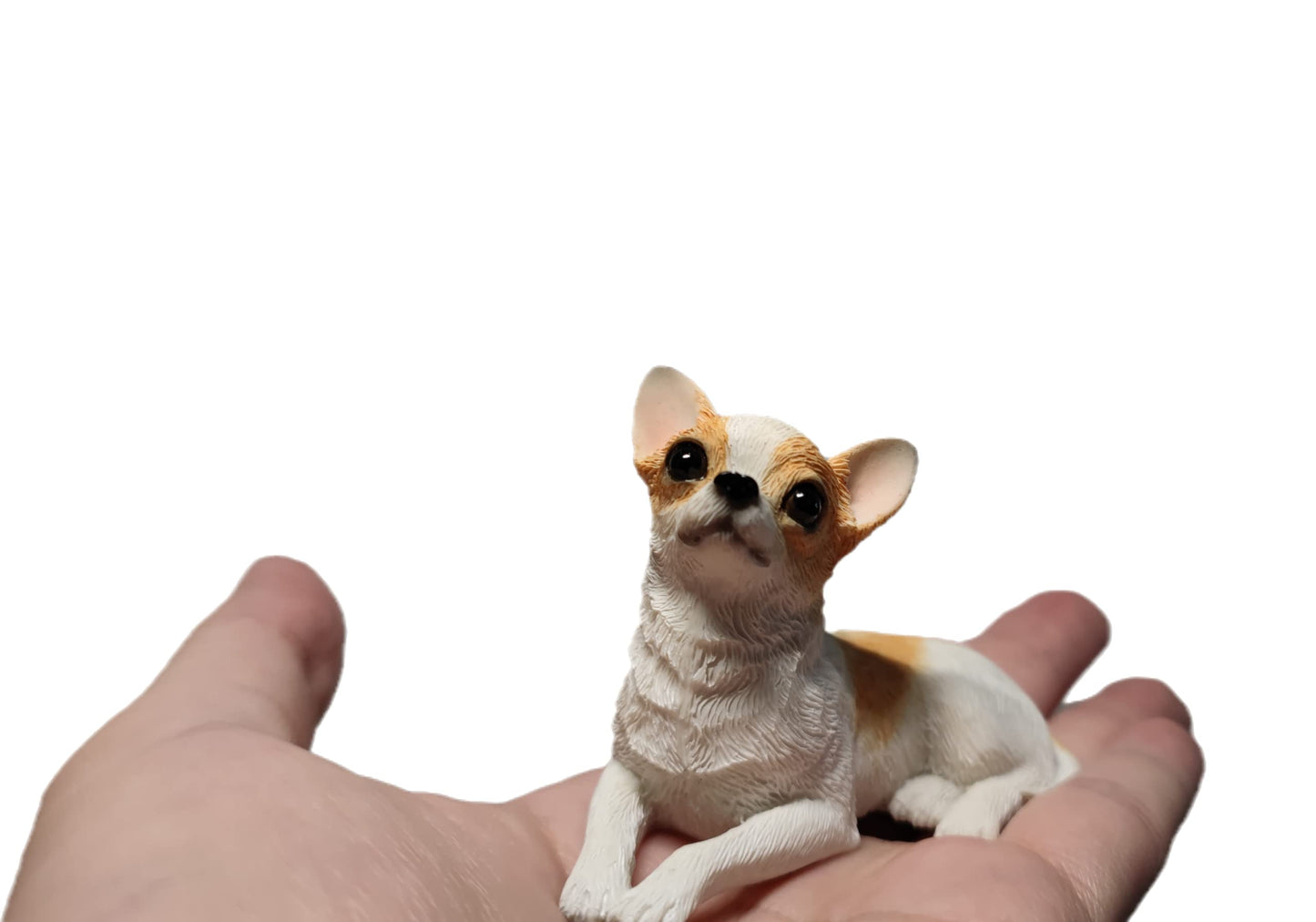 Talklek 1Pcs 2 Inches Mini Resin Chihuahua Figurine Gifts, Mini Dog Memorial Gifts, Dog Figurines, Car Decor, Collectible Chihua
