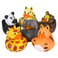 Animal Safari Zoo Rubber Duck Toy Duckies For Kids, Bath Birthday Baby Showers Classroom Summer Beach And Pool Activity Party Fa