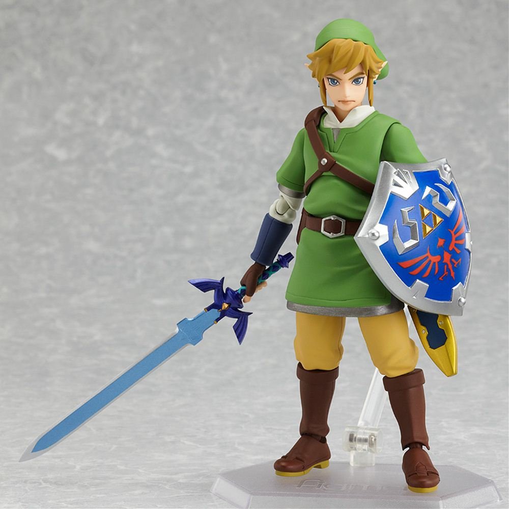 Good Smile Figma Link Action Figure - Skyward Sword - Plastic - Green & Brown - Model JUN132070