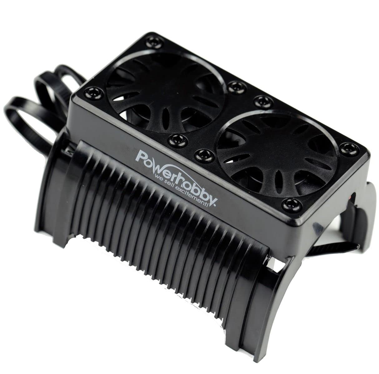 Powerhobby 1/5 Twin Motor Cooling/Heat Sink Fan with Housing 55mm : Fits Arrma Kraton/Outcast 8s Castle Creations 800KV / 1100kv