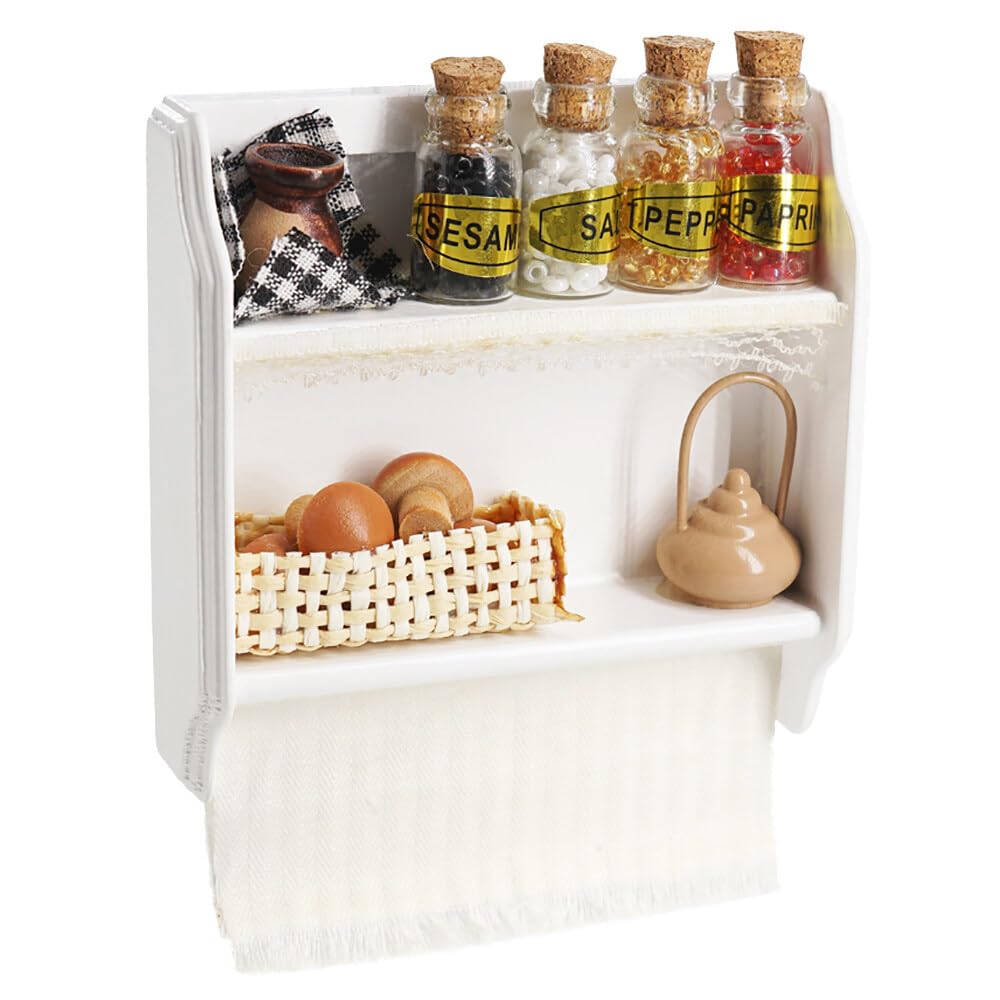 Odoria 1/6 Miniature Spice Rack Dollhouse Kitchen Accessories, B