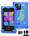 BESTOONE Upgrade Kids Phone Toys for 3 4 5 6 Year Old Girls and Boys, Toddler Emulated Touchscreen Smartphone with No Calls, No 