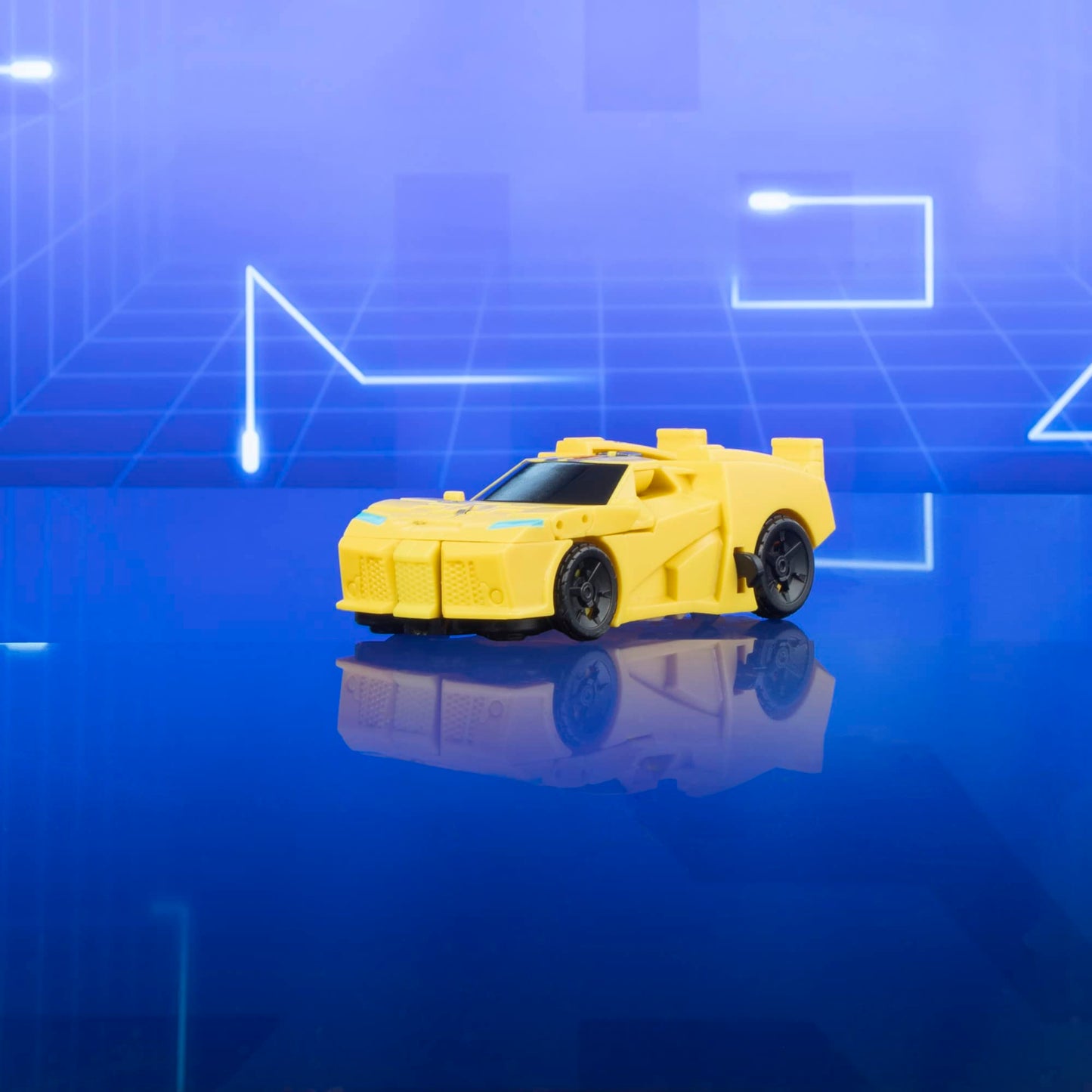 Transformers 1-Step Flip Changer Bumblebee Action Figure, 4-Inch, Multicolor, Model F6717, Robot Toy for Ages 6 and Up