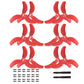 12 Pcs Avata 2 Propellers for DJI Avata 2 Accessories,Low-Noise Blades Props Wings Replacement Blades Accessories (Red)