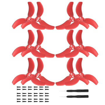 12 Pcs Avata 2 Propellers for DJI Avata 2 Accessories,Low-Noise Blades Props Wings Replacement Blades Accessories (Red)