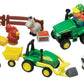 John Deere Fun on the Farm Playset - Tractor, Wagon, Animals - Green, Plastic, Model 34984A, Toddler Toys 12 Months+