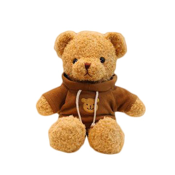 Chelei2019 11.8' Teddy Bear Stuffed Animal Cute Teddy Bear With Hoodie Plush Toy For Kids,Brown