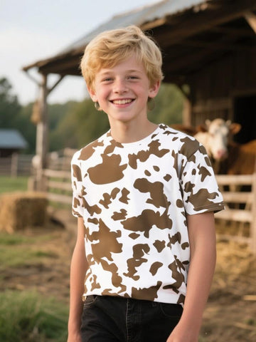 Cosland Cowboy Shirt For Boys Kids Animal Costume, Large