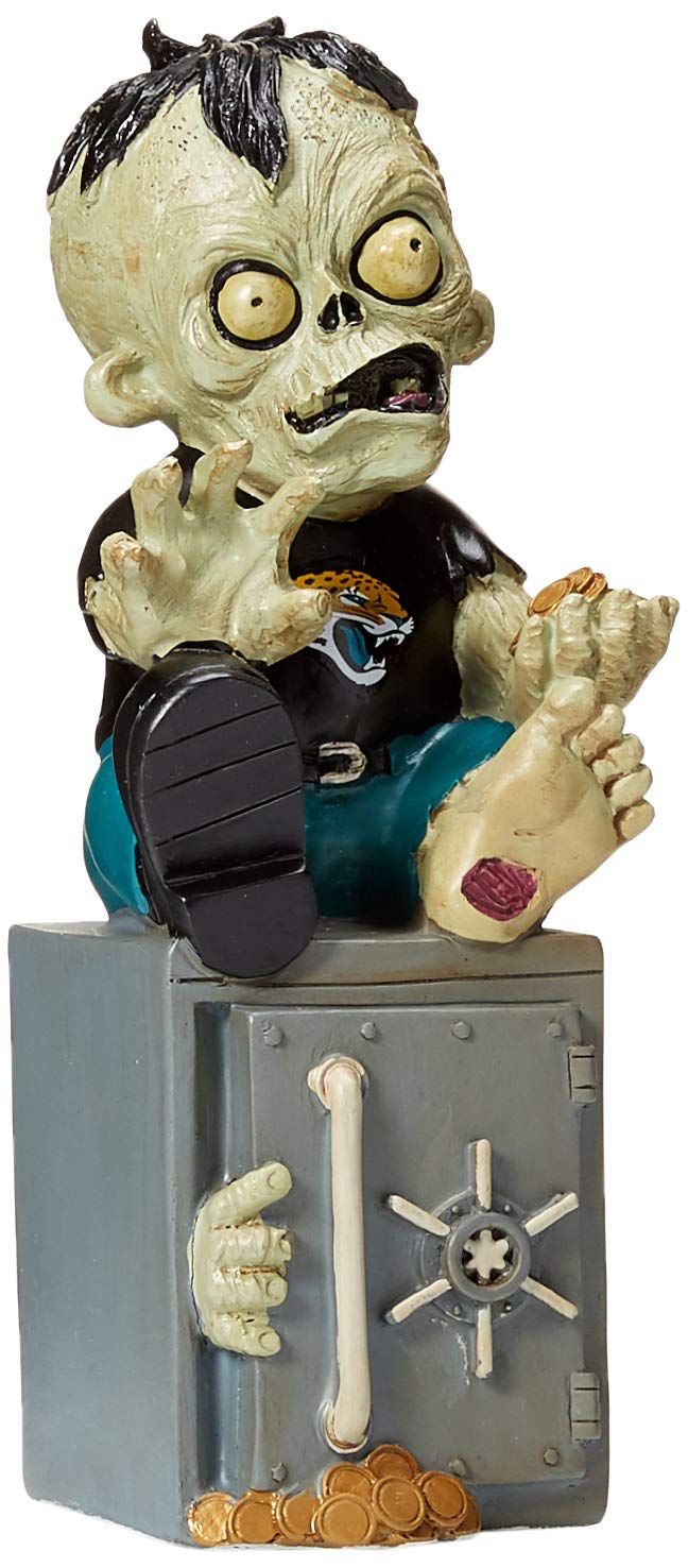 Foco Nfl Jacksonville Jaguars Resin Zombie Bank