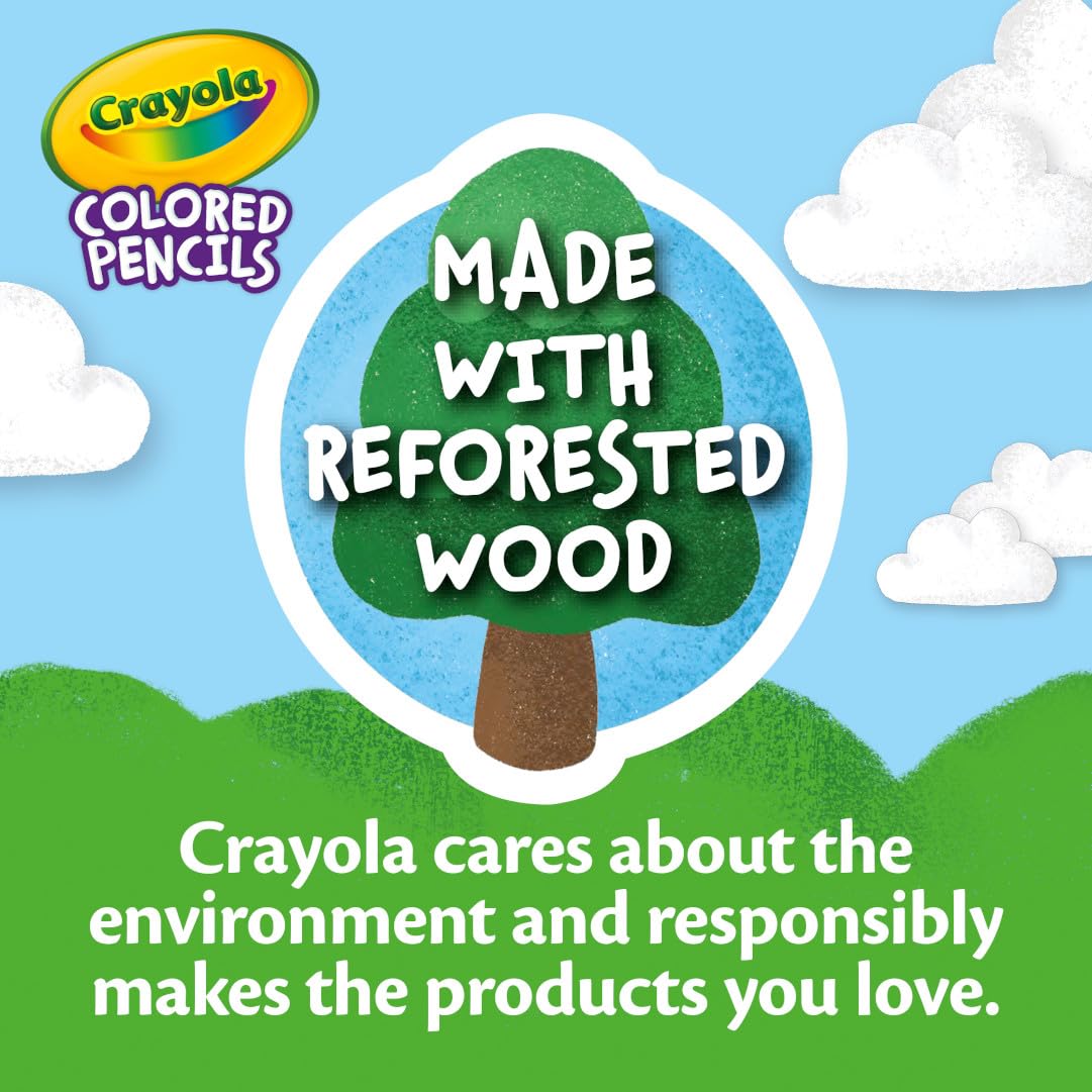 Crayola Colored Pencils (36Ct), Kids Pencils Set, Arts & Crafts Supplies, Coloring Book Pencils, Gifts For Kids & Toddlers, Ages 3+