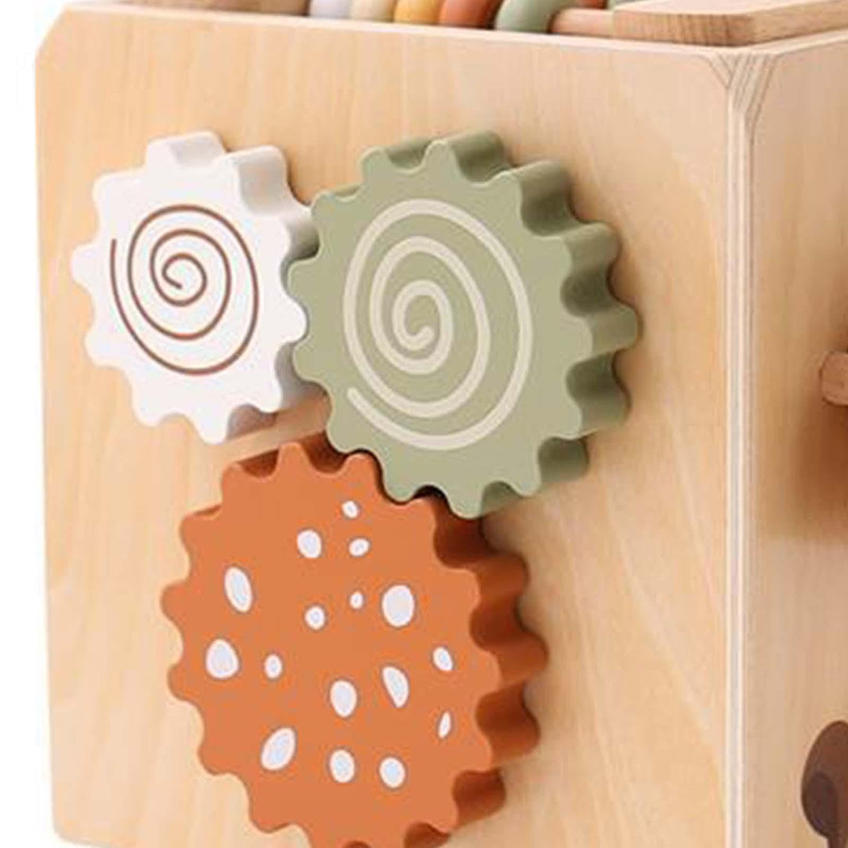 Merishopp Wooden Activity Cube Sorting Montessori Toys For Kids Children Toddlers Baby| Baby Learning Toy | Infant Activity Toy 