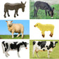 Farm Animals Figures Playset, 40 Pcs Farm Toy Tractor With Plastic Farm Animals Figurines, Farmer And Fence Farm Playset, Farm Figures Farmer Truck Toy With Trailer For Kids Boys Girls Toddlers 3+
