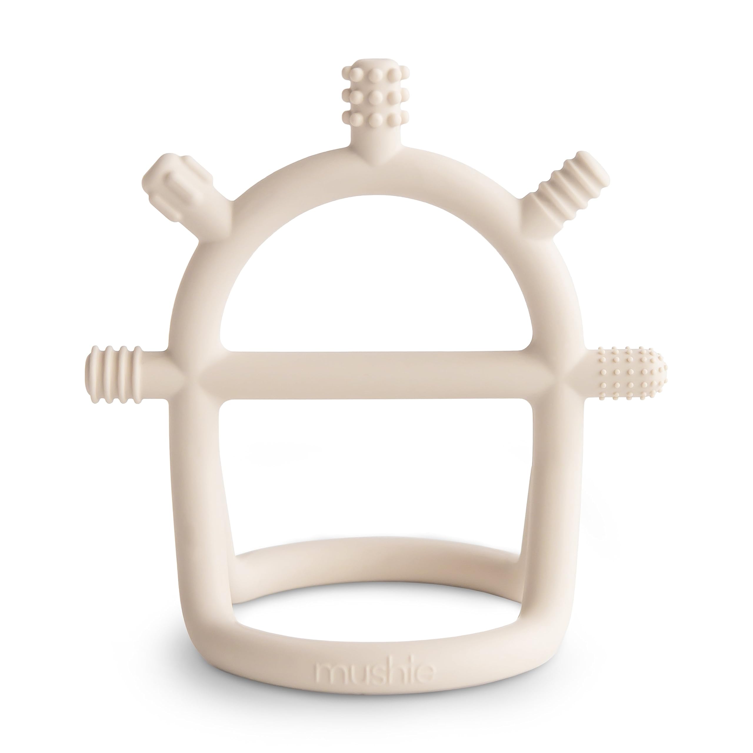 mushie Silicone Baby No-Drop Sensory Teether Toy (Shifting Sand) – Toytooth