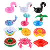 Jarcold 12 Pack Inflatable Drink Holder, Inflatable Drink Floats, 12 Different Shape Inflatable Cup Coasters For Pool Party And Kids Fun Bath Toys