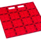 Playmags Super Durable Building Stabilizer Set, Works with All Magnet Tiles, Multicolor, Model 172, Fits 1-12"x12" & 4-6"x6"