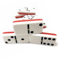 Marion Domino Double 6 Red & White Two Tone Jumbo Tournament Professional Size With Spinners In Elegant Black Velvet Case.