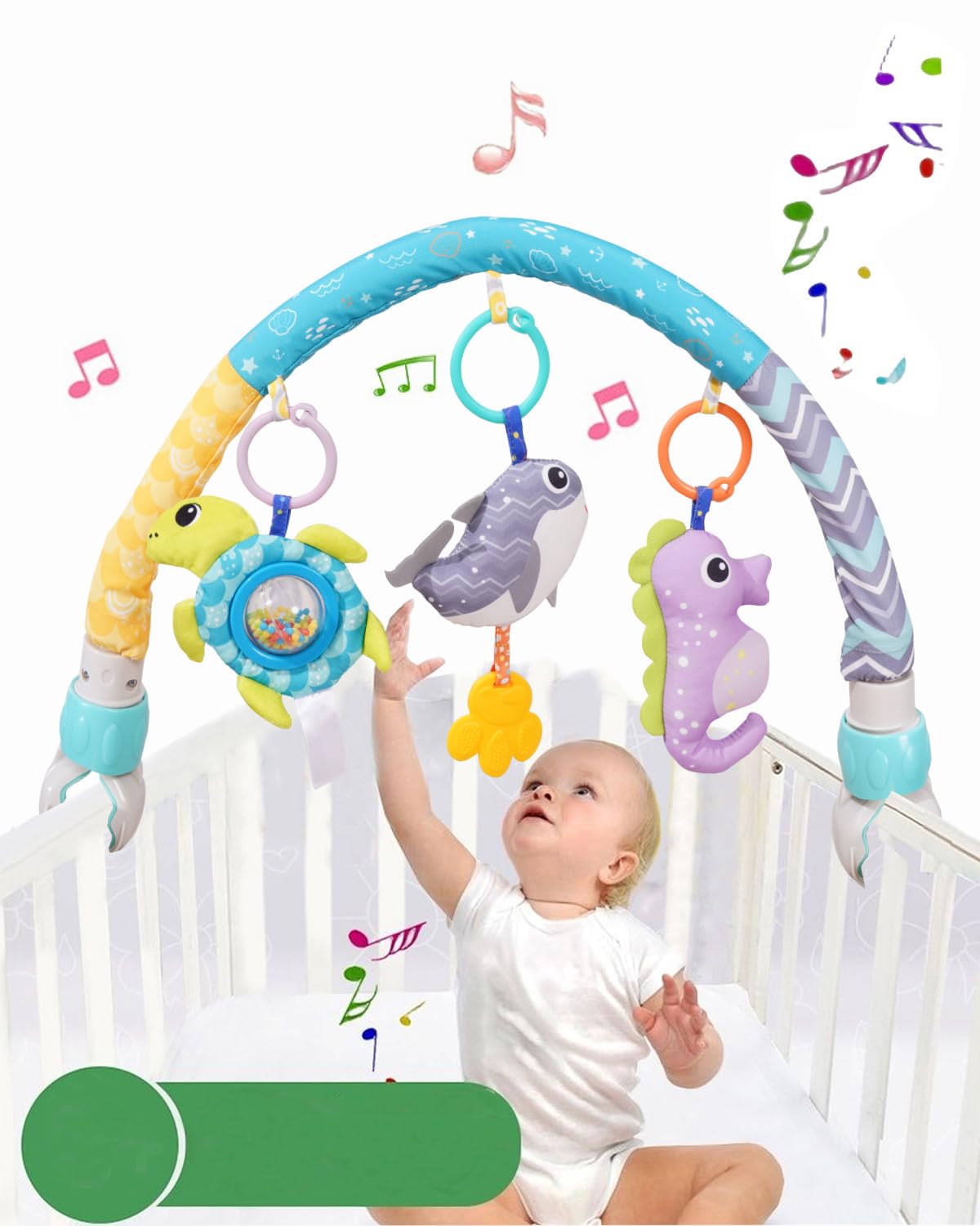 Pau1Hami1Ton Car Seat Toys, Stroller Toys,Car Seat Toys For Babies 0-6 Months,3 Month Baby Toys Fit For Crib Bed,Stroller,Car Se