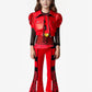 Coolproud Rise Of Red Costume For Girls Includes Jacket Skirt Pants 3-Piece Set 5-14Y
