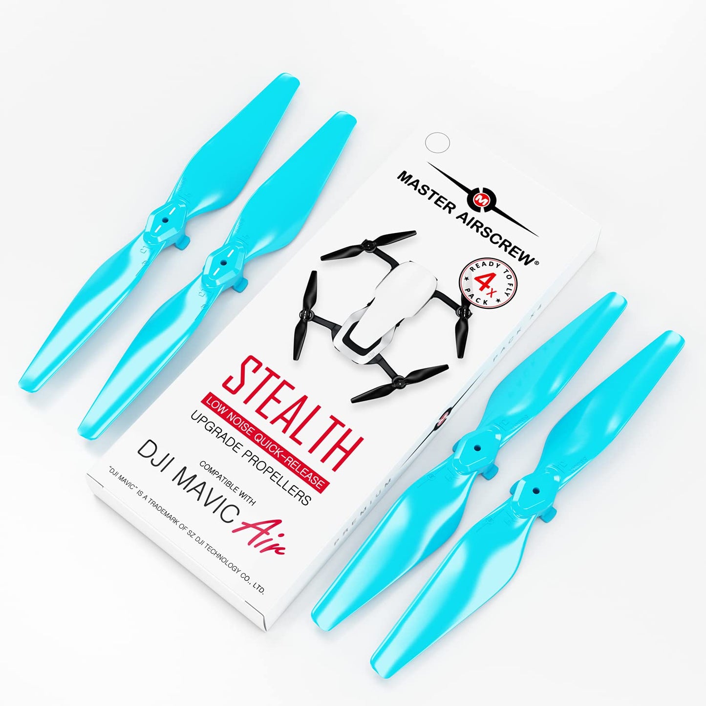 Master Airscrew Stealth Propellers for DJI Mavic Air - 4 Pcs, Blue, Plastic, Model MA.MC05333SL4